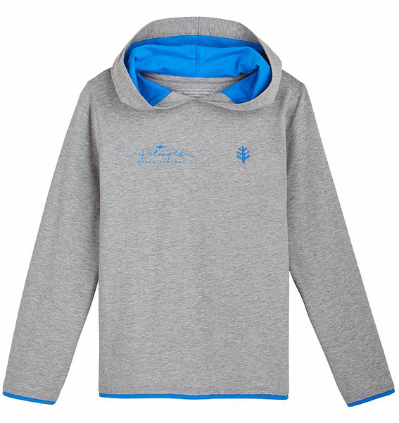 Sweat à capuche homme Coolibar UPF 50+ pêche gris ventilé soleil taille Sweat à capuche homme Coolibar UPF 50+ pêche gris ventilé soleil taille